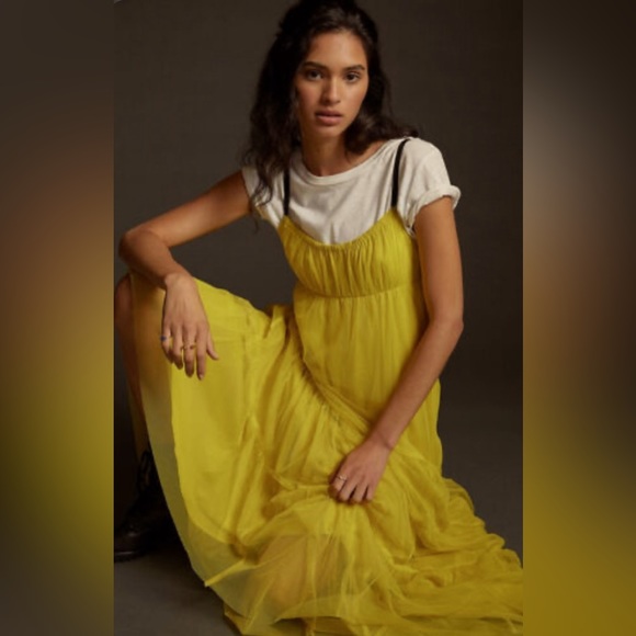 Maeve Tulle Midi Dress from Anthropologie - Picture 1 of 9